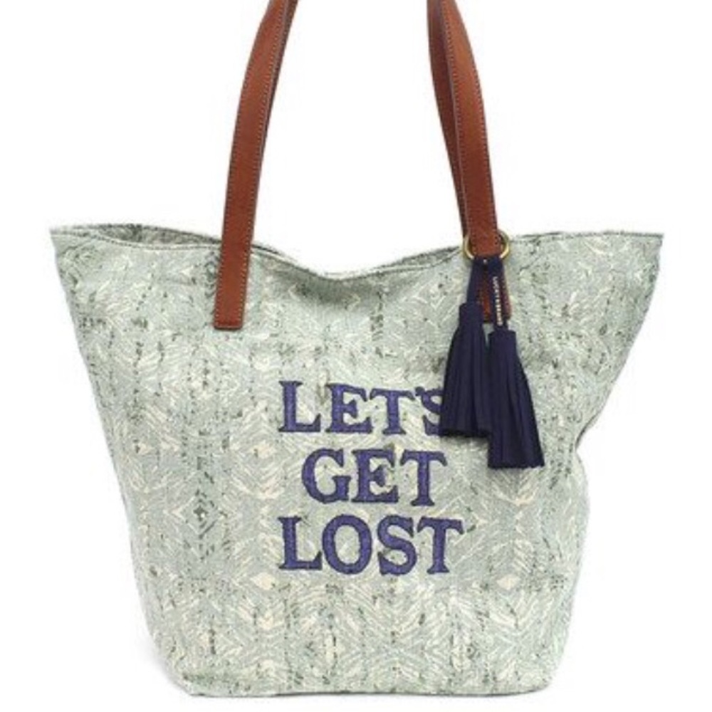 NEW Lucky Brand “Lets Get Lost” Key West Tote